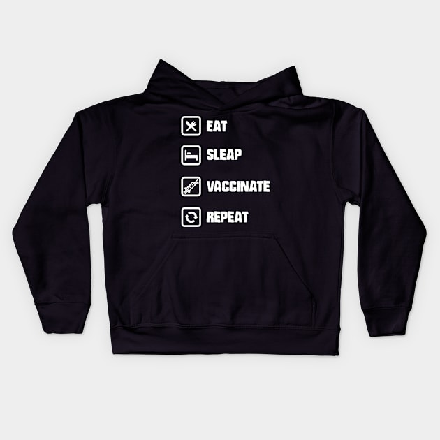 Eat Sleep Kids Hoodie by WkDesign